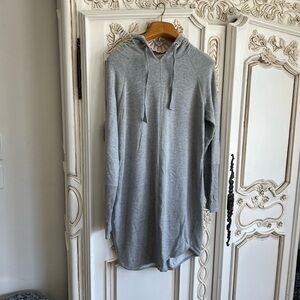 Athleta summer weight gray sweatshirt dress xl